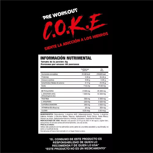 Adictos Al Gym Coke 40 Servicios