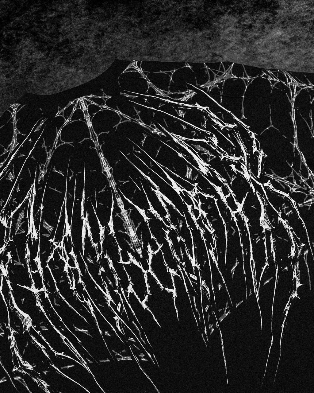 Breathedivinity Spider-Corpse Oversized T-Shirt Void Black