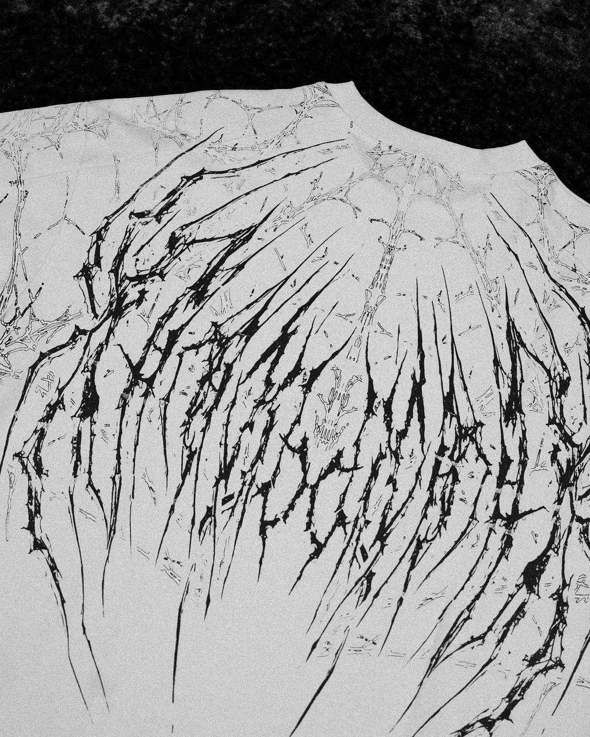 Breathedivinity Spider-Corpse Oversized T-Shirt Divine White