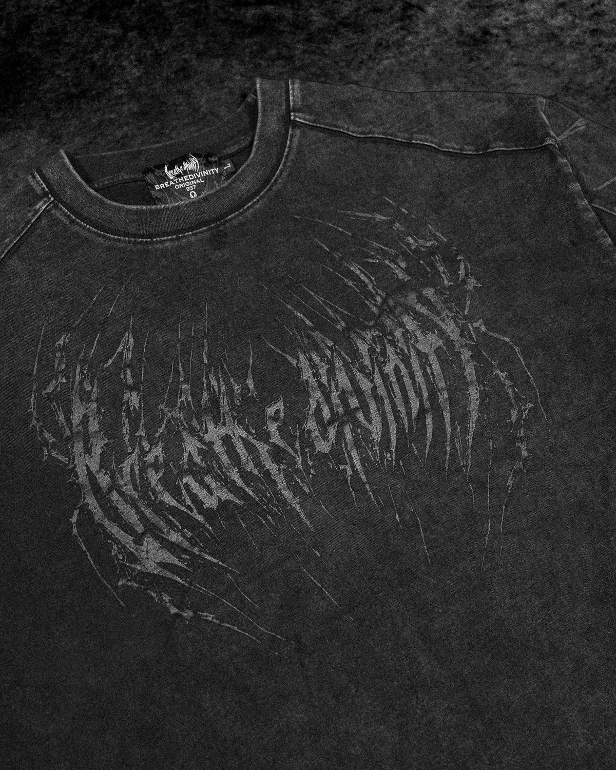 Breathedivinity Spider-Corpse Oversized T-Shirt Vintage
