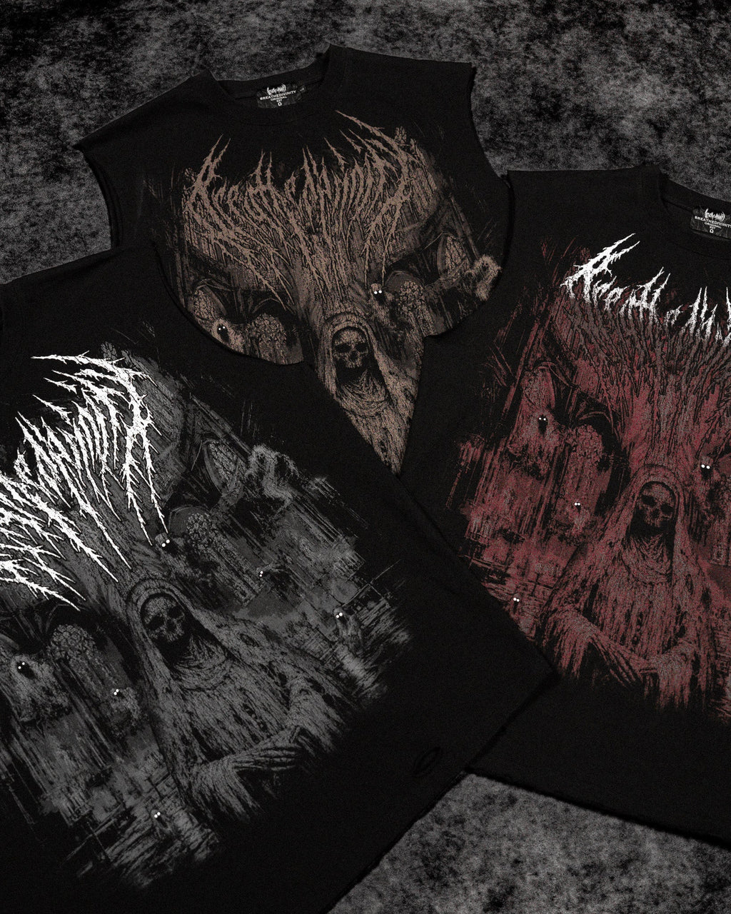 Breathedivinity Soul Sanctum Cut-Off Tee Void Black