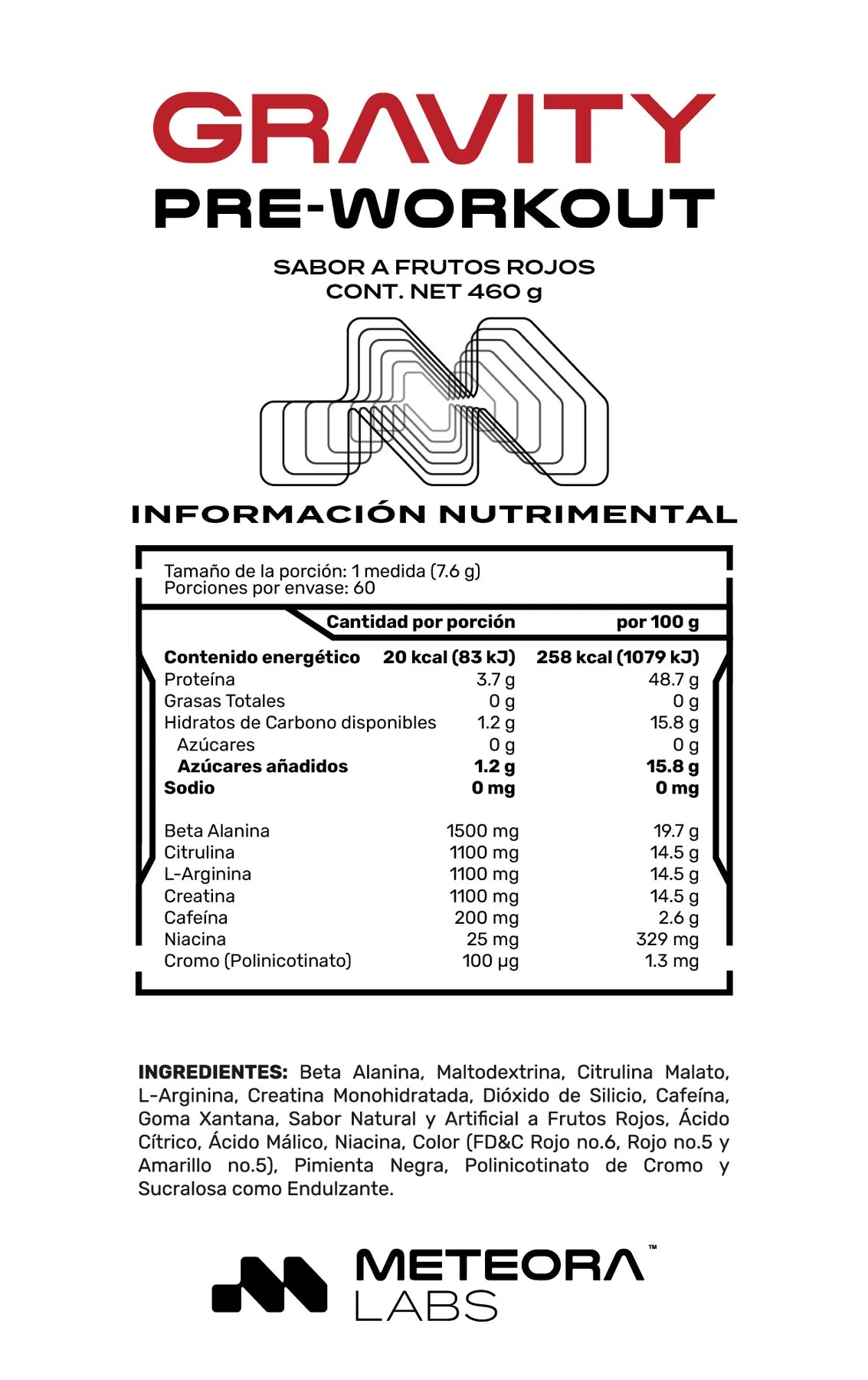 Meteora Labs Gravity Pre 60 Servicios