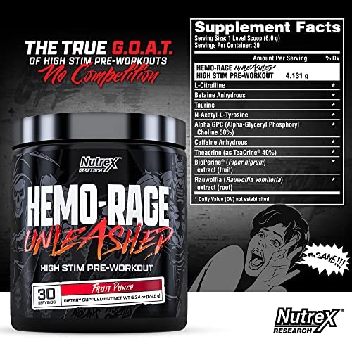 Nutrex Hemo-Rage Unleashep 30 Servicios