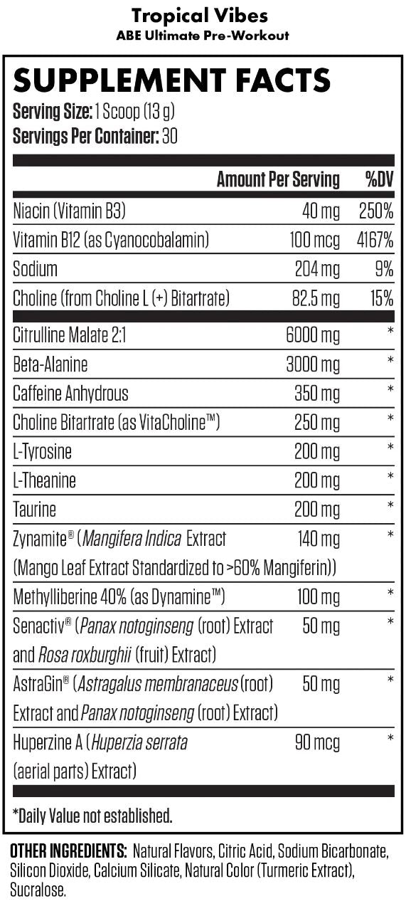 Applied Nutrition Abe All Black Everything Pre 30 Servicios