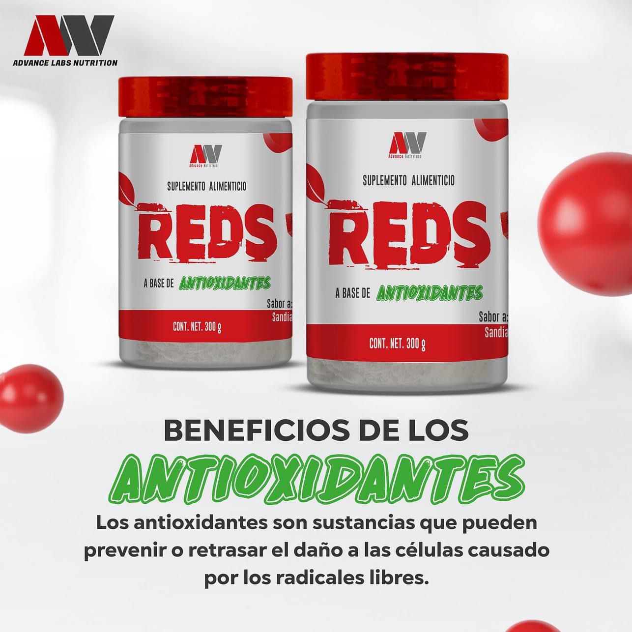 Advance Nutrition Reds 30 Servicios