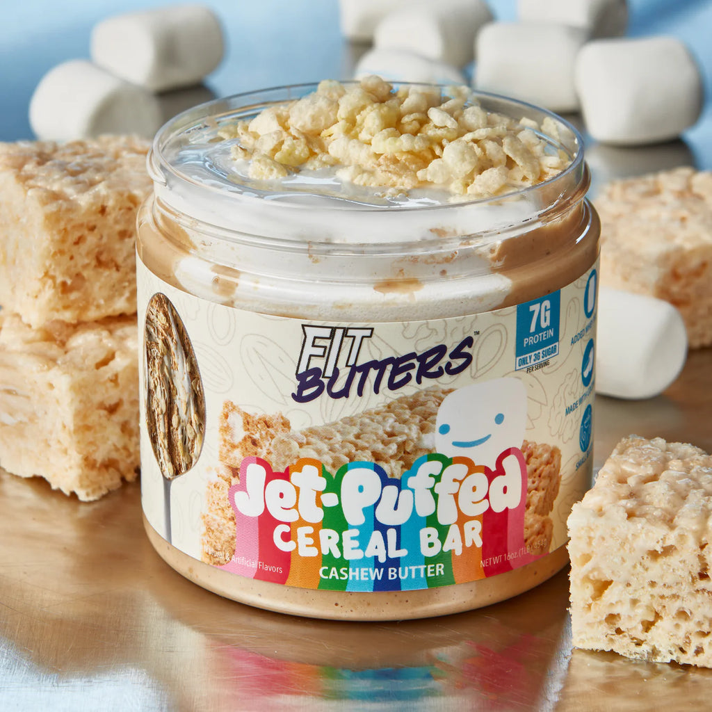 Fit Butters Jet-Puffed Cereal Bar Cashew Butter 14 Servicios