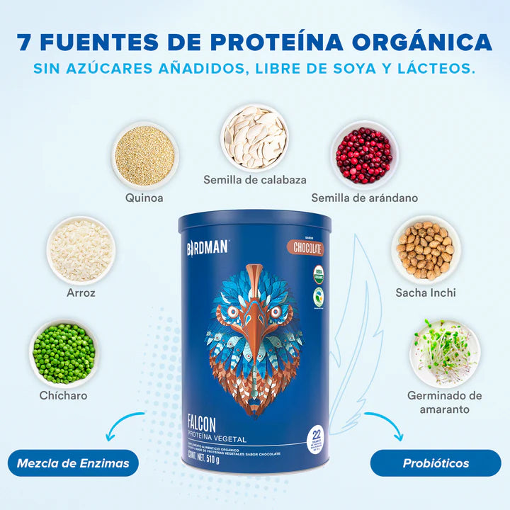 Birdman Falcon Proteina Vegetal 510 Gramos