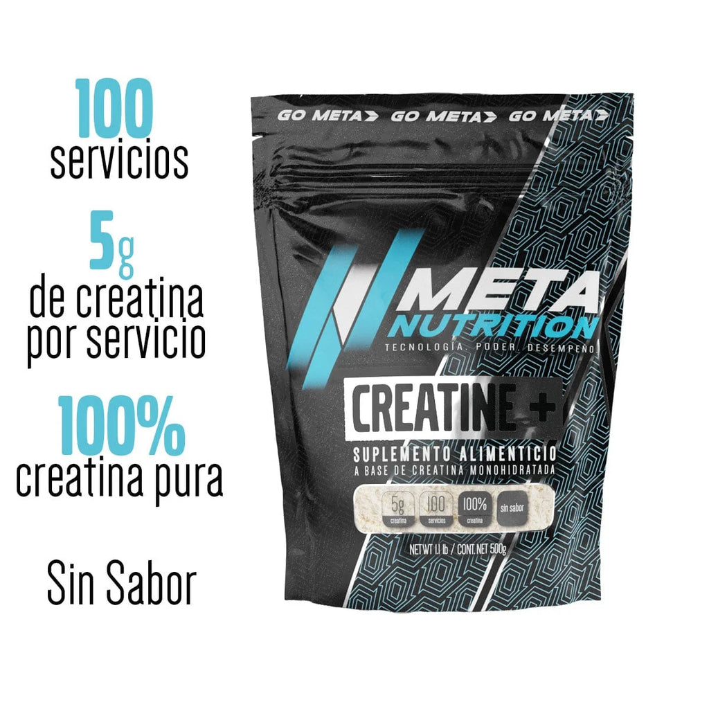 Meta Nutrition Creatine + 500 Gramos 100 Servicios