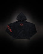 Controlled Insanity Tombstone Waffleknit Pullover Black/Red