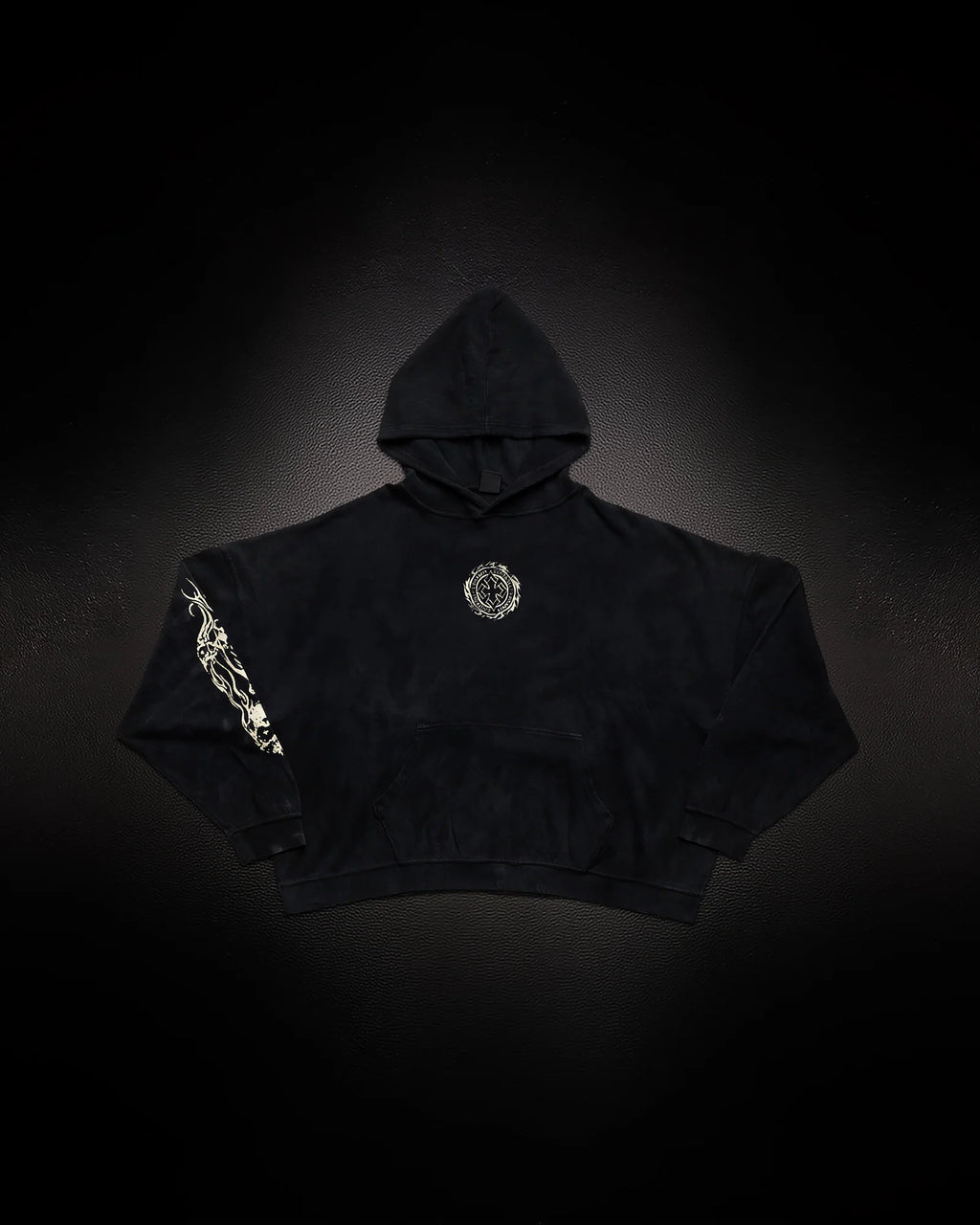 Controlled Insanity Tombstone Waffleknit Pullover Black/Beige