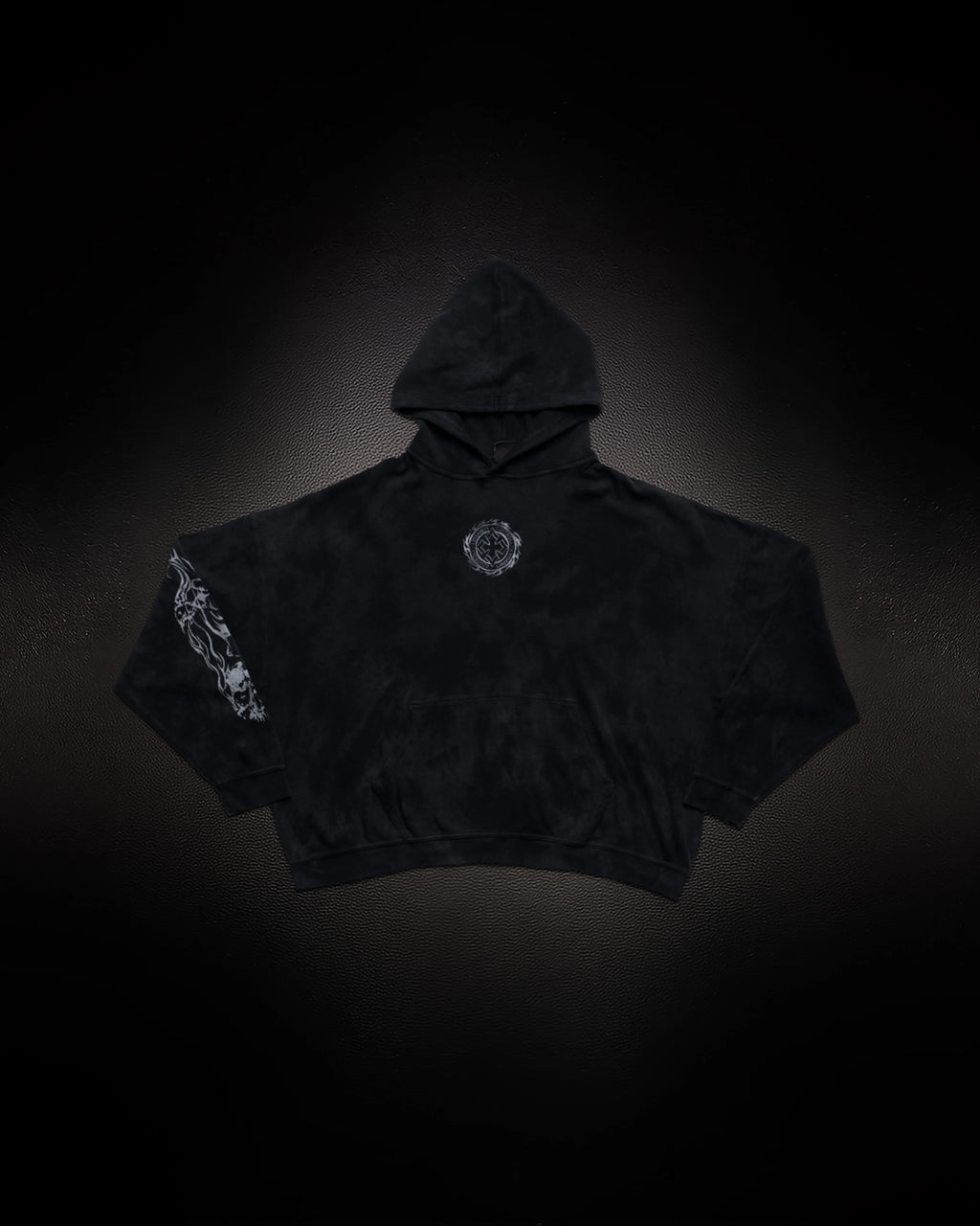 Controlled Insanity Tombstone Waffleknit Pullover Black/Grey