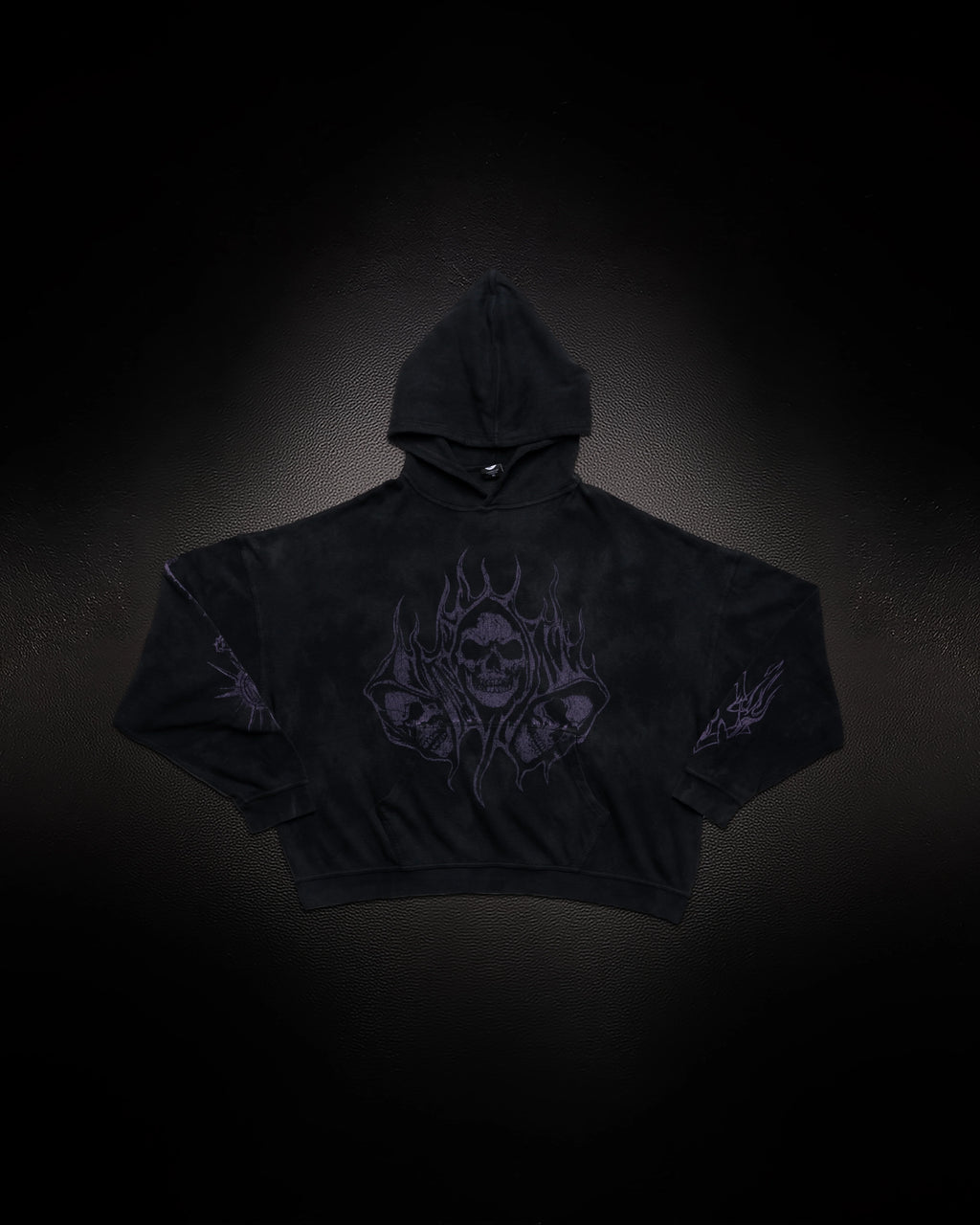 Controlled Insanity Reaper Waffleknit Pullover Black/Purple