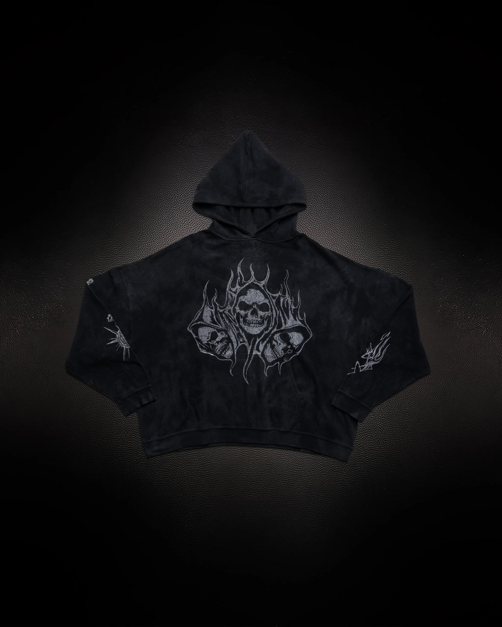 Controlled Insanity Reaper Waffleknit Pullover Black/Grey