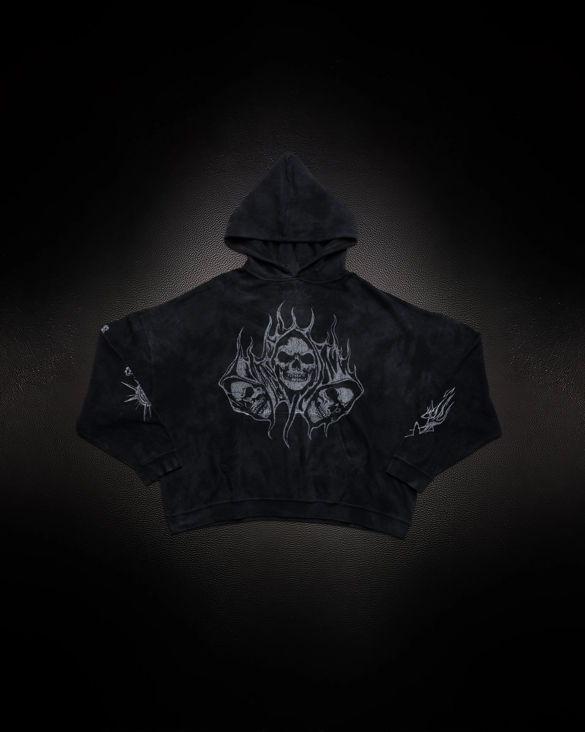 Controlled Insanity Reaper Waffleknit Pullover Black/Grey