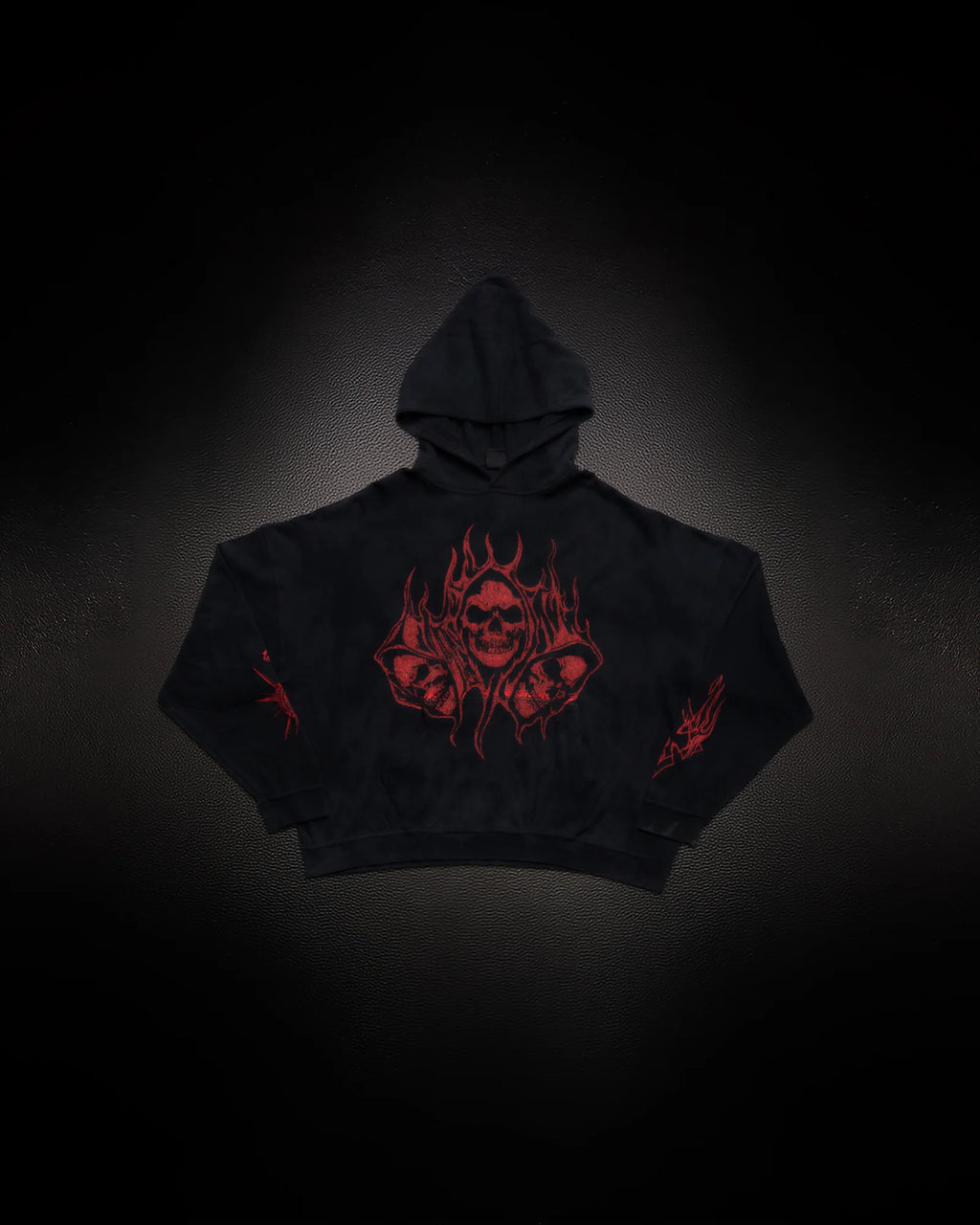 Controlled Insanity Reaper Waffleknit Pullover Black/Red