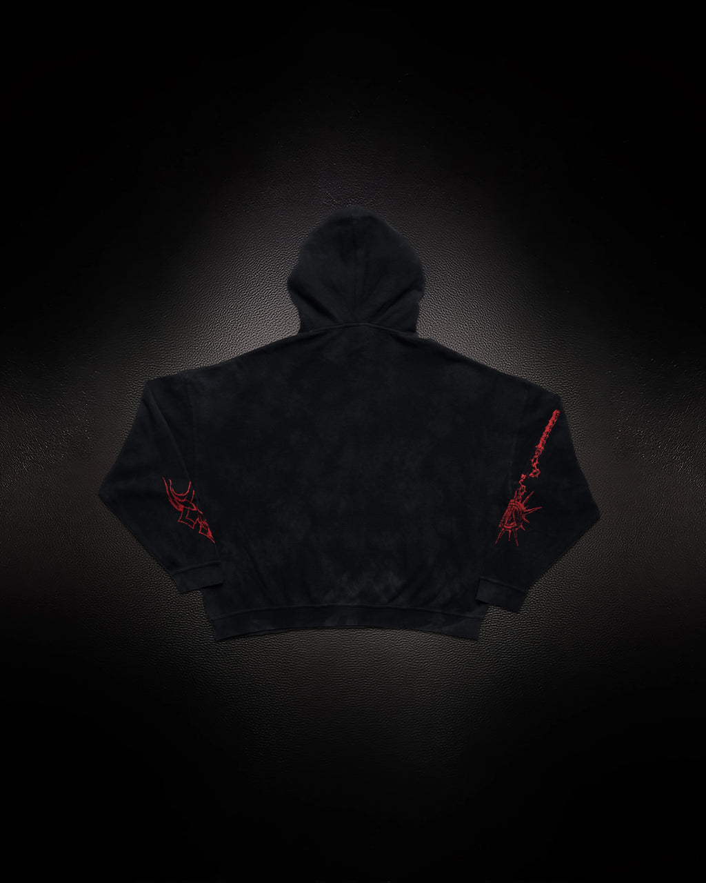 Controlled Insanity Reaper Waffleknit Pullover Black/Red