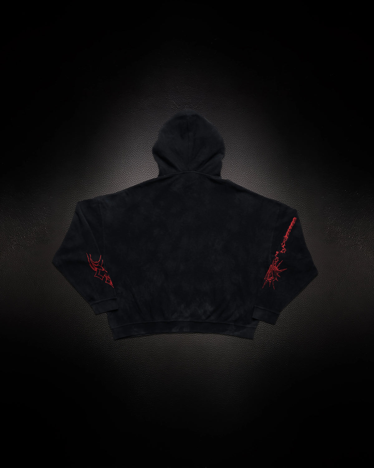 Controlled Insanity Reaper Waffleknit Pullover Black/Red