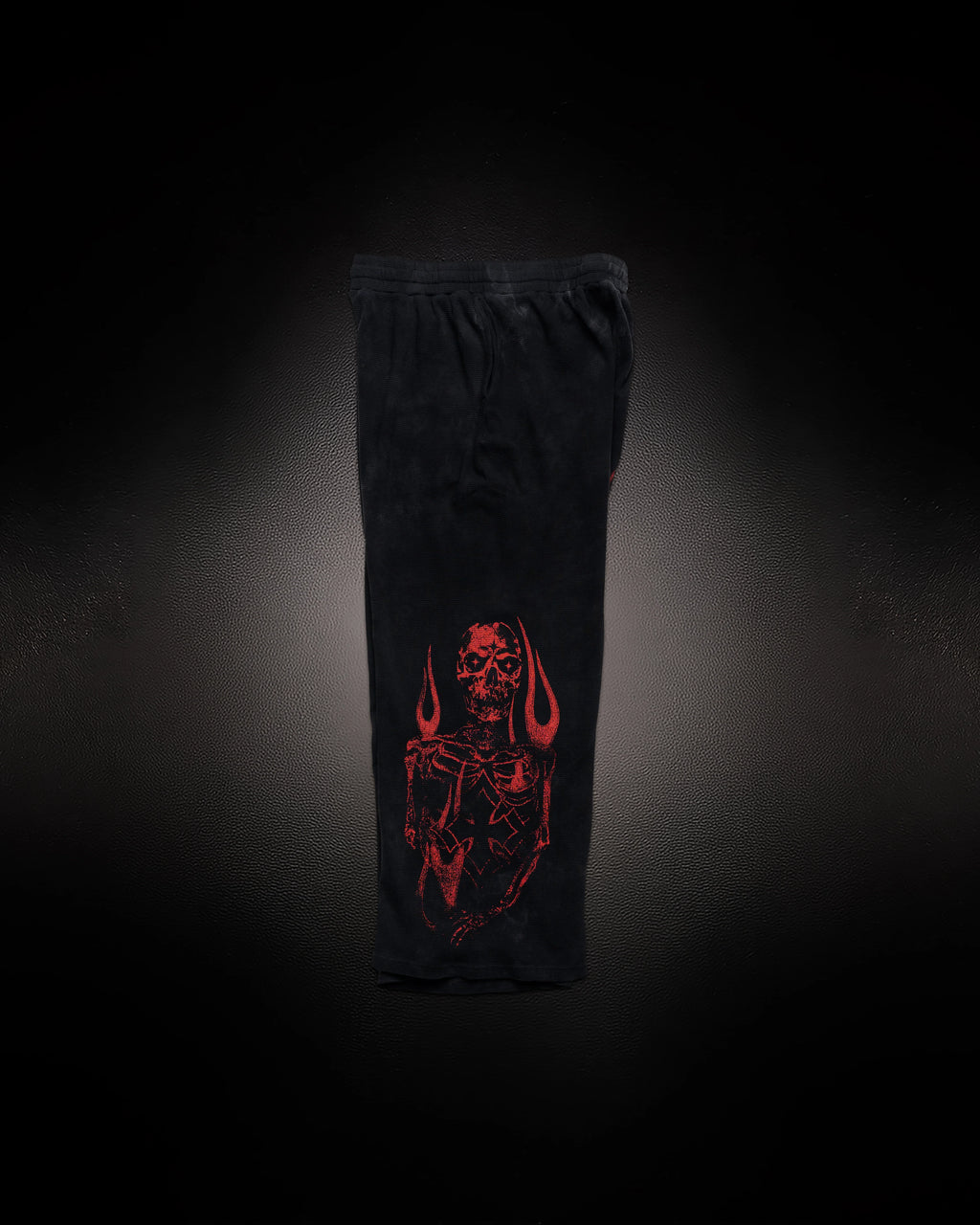 Controlled Insanity Reaper Waffleknit Sweatpants Black/Red
