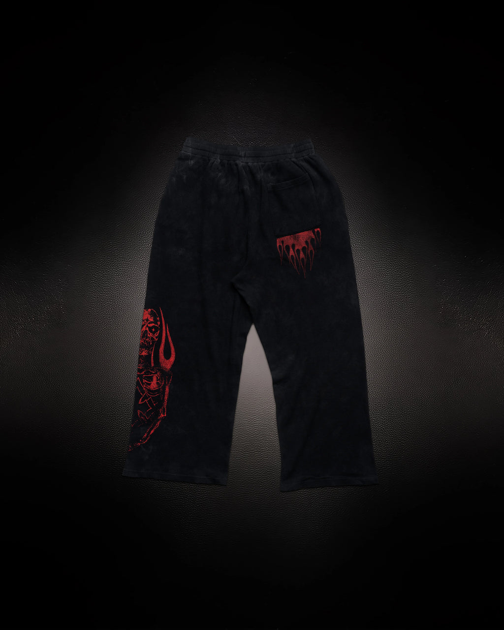 Controlled Insanity Reaper Waffleknit Sweatpants Black/Red