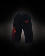 Controlled Insanity Reaper Waffleknit Sweatpants Black/Red