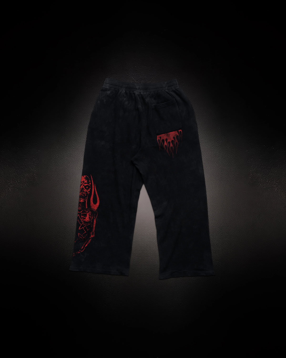 Controlled Insanity Reaper Waffleknit Sweatpants Black/Red
