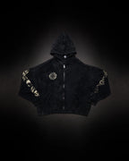 Controlled Insanity Outlaw Waffleknit Zip Up Black/Beige