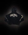 Controlled Insanity Outlaw Waffleknit Zip Up Black/Beige