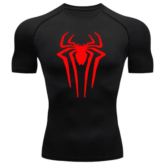 Camisa de Comprensión Spiderman Negra