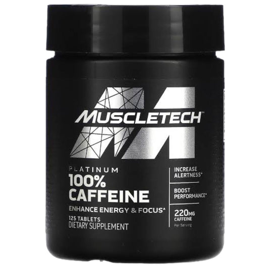 Muscletech Platinum 100% Caffeine 125 Tabletas