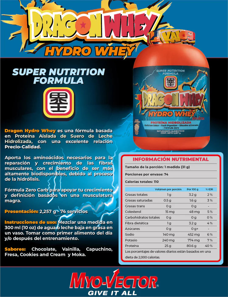 Myo Vector Dragon Whey Hydro Whey 5 Lbs