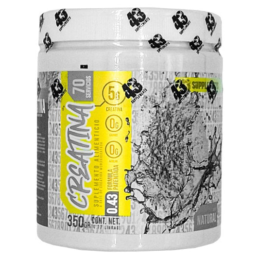 43 Supplements Creatina 350 Gramos 70 Servicios