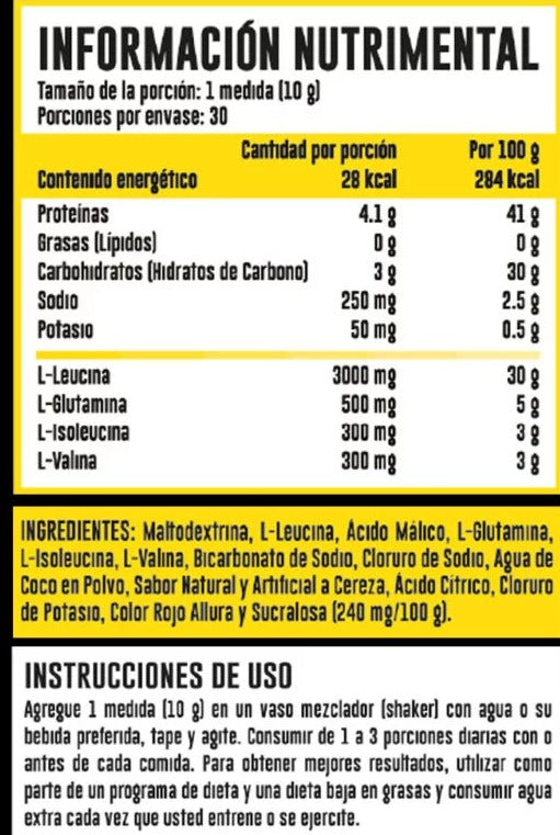 Advance Nutrition Bcaas 10:1:1 30 Servicios