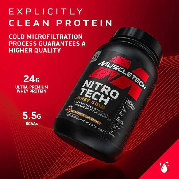 Muscletech Nitro Tech 100% Whey Gold 5 Lbs