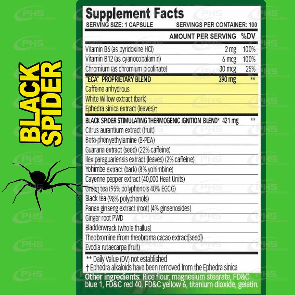 Cloma Pharma Black Spider 100 Capsulas