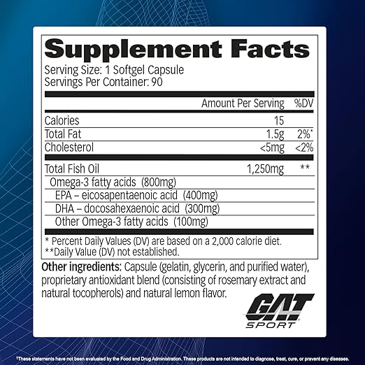 Gat Sport Omega-3 90 Softgels