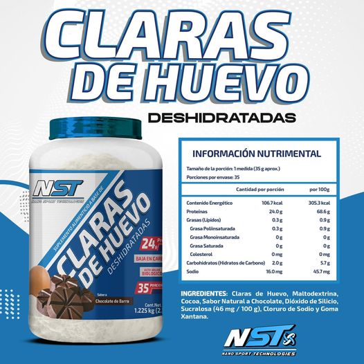 Nst Claras de Huevo Deshidratadas 35 Servicios