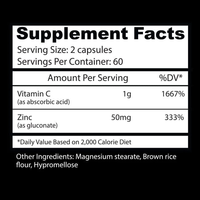 Insane Labz Vitamin C 120 Capsulas