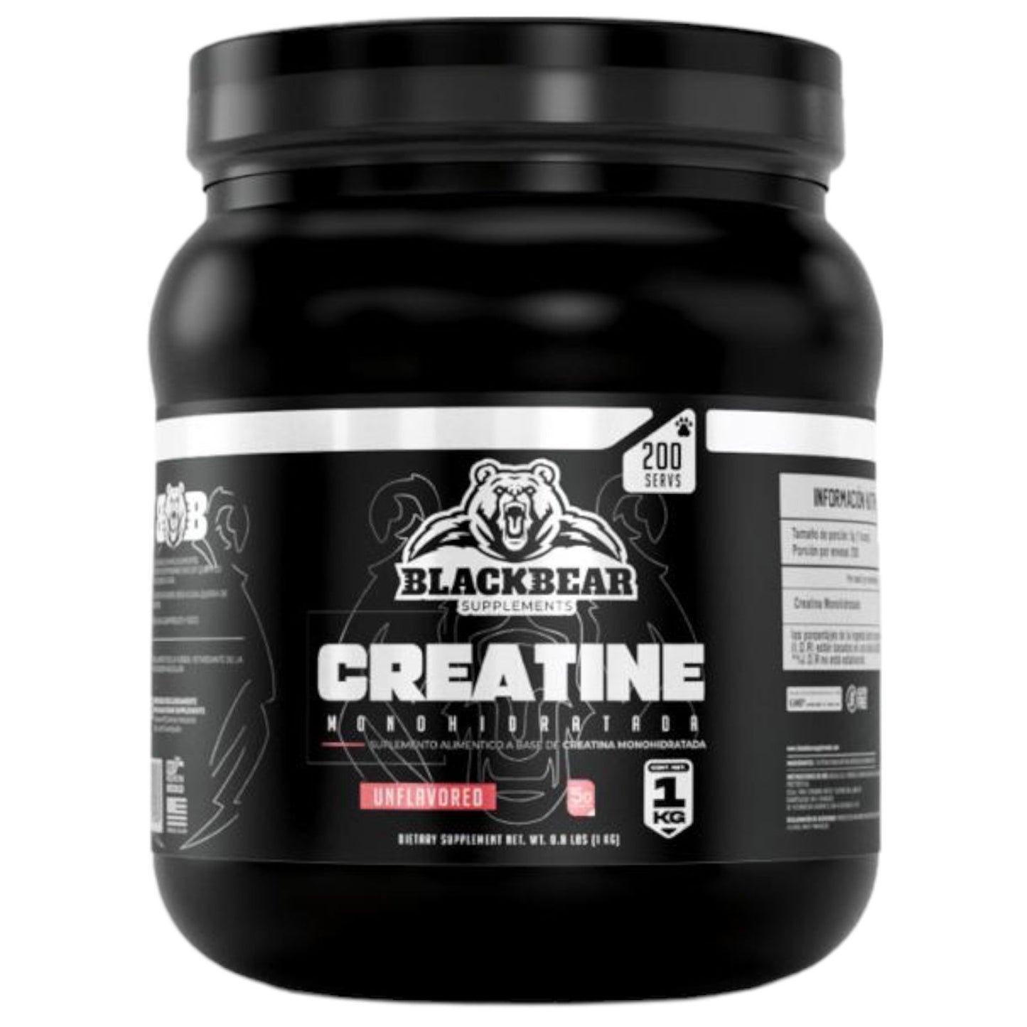 Black Bear Creatina 1 Kg 200 Servicios