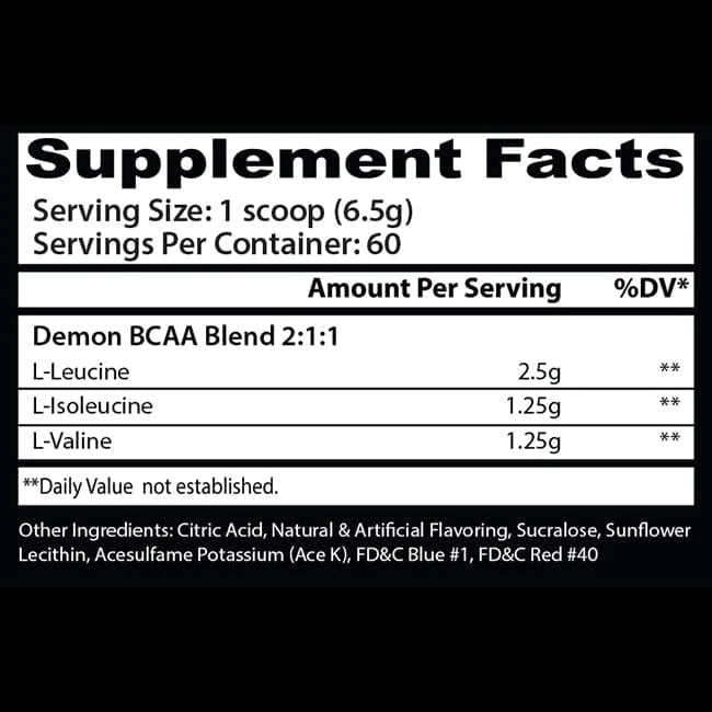 Insane Labz Demon Bcaa 60 Servicios