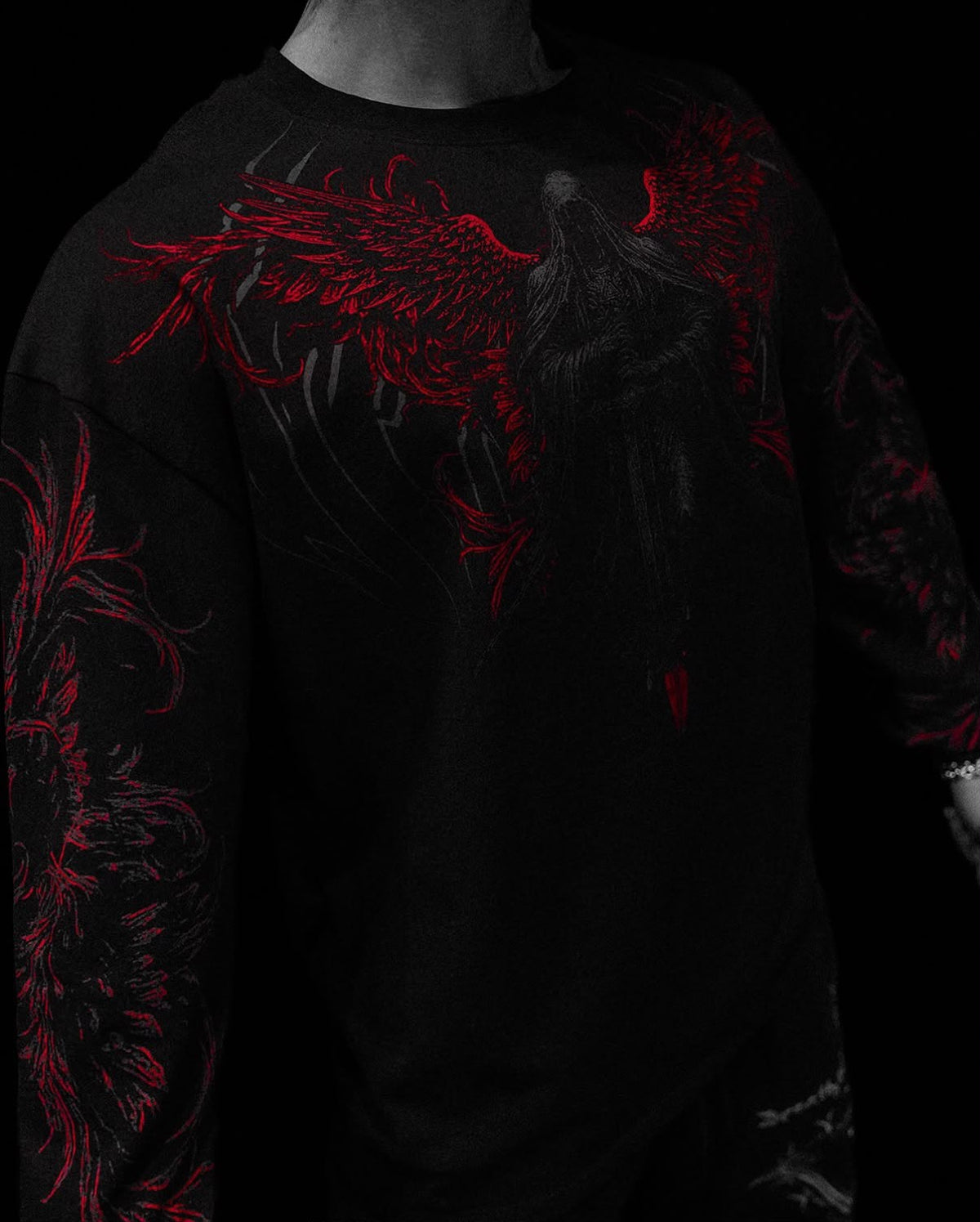 Breathedivinity Dark Reaper Oversized Longsleeve T-Shirt Nightmare