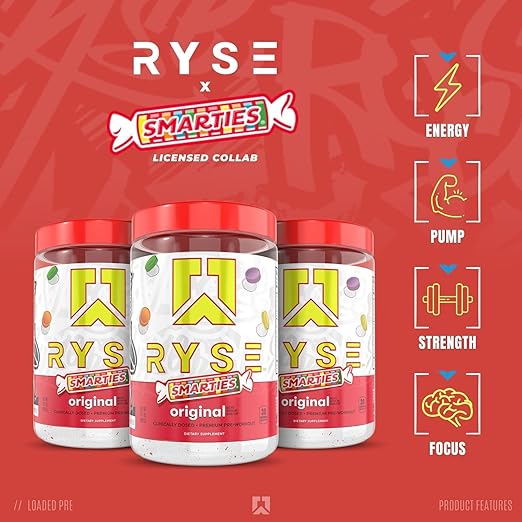 Ryse Loaded Pre Smarties 30 Servicios