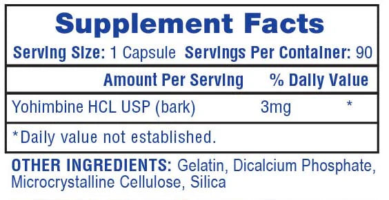 Hi-Tech Yohimbine Hcl 90 Capsulas