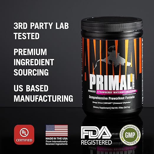 Universal Nutrition Animal Primal Powder 25 Servicios