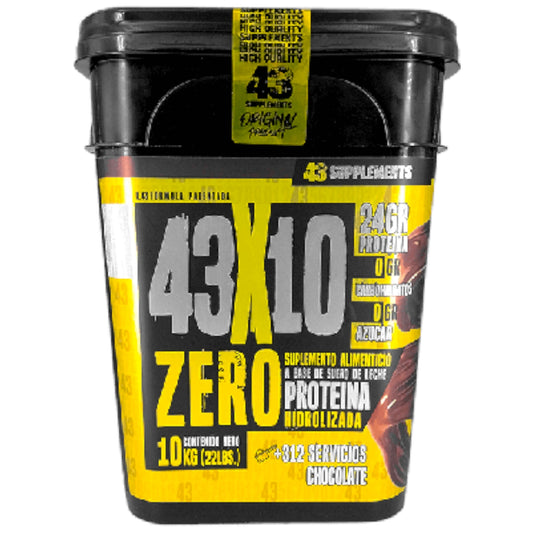 43 Supplements 43X10 Zero Protein 22 Lbs