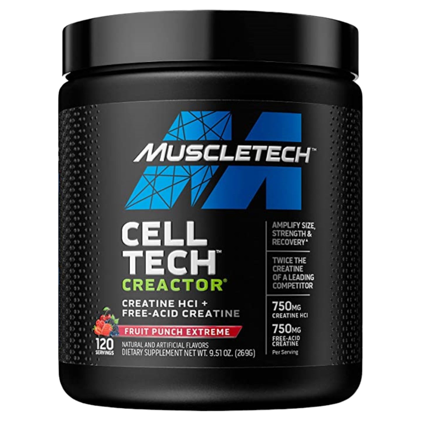 Muscletech Cell Tech Creactor 274 Gramos 120 Servicios