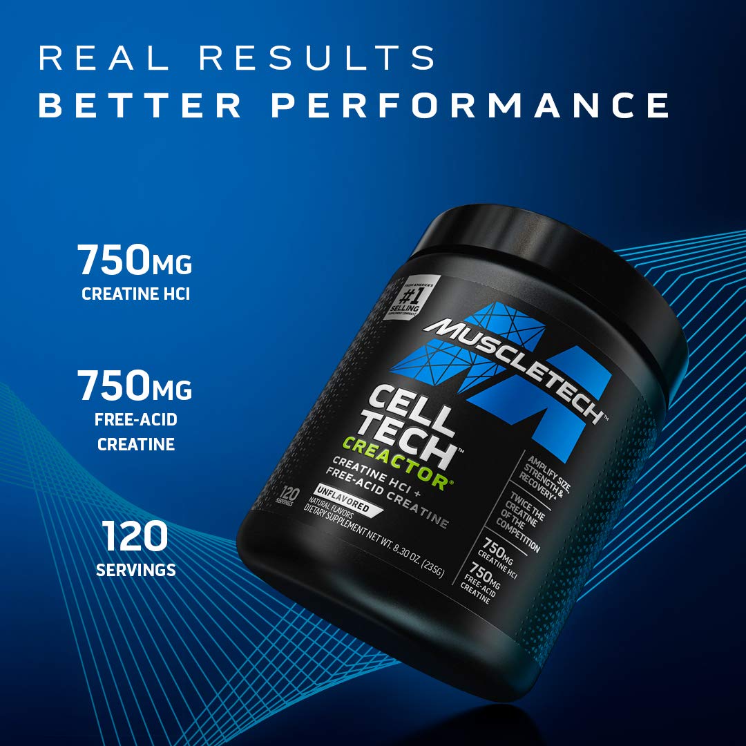 Muscletech Cell Tech Creactor 274 Gramos 120 Servicios