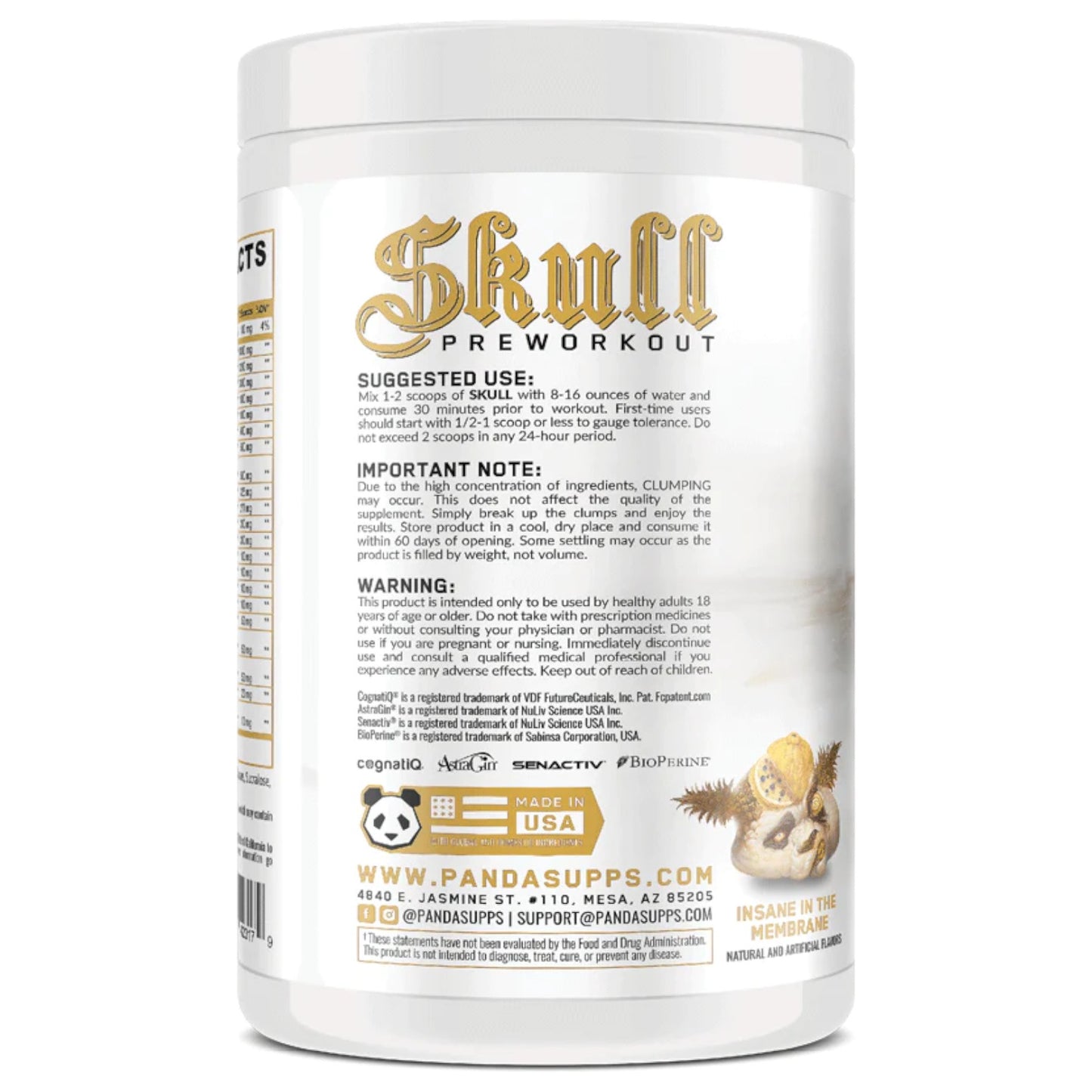 Panda Supplements Panda Skull 40 Servicios