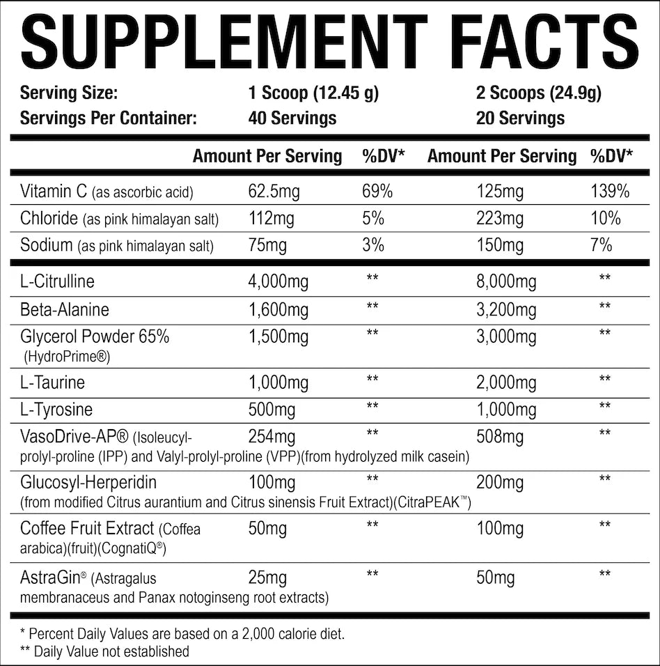 Axe And Sledge Hydraulic V2 Non-Stim Pre-Workout 40 Servicios