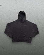 Controlled Insanity Signature Waffleknit Zip-Up Black